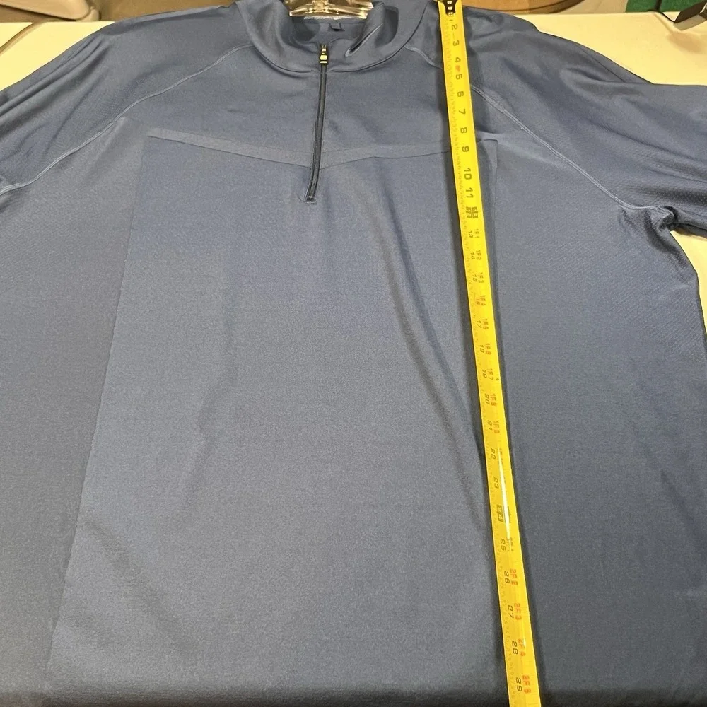 Nike Gold Men's 1/4 Zip Dri Fit Pullover‎ Blue Size XL EUC